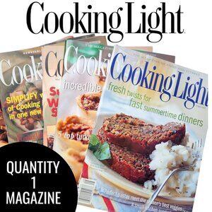 1 Vintage Cooking Light Magazine Picked at RANDOM Cookbook Recipes Reading Suppl